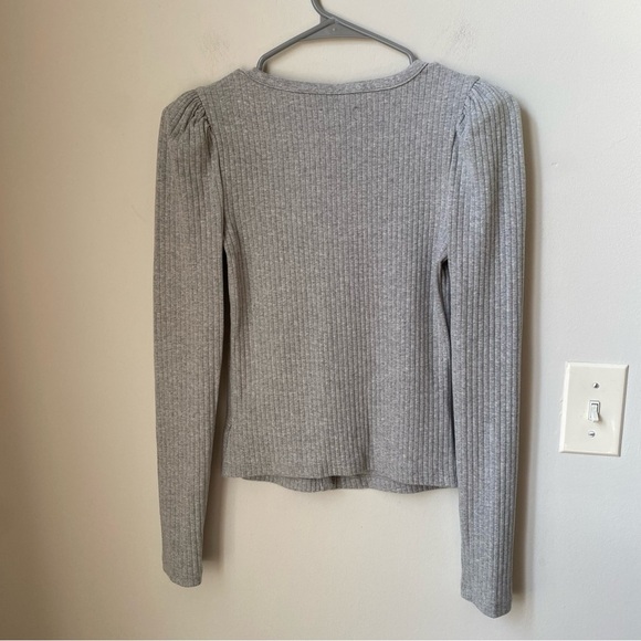 GAP Women's Gray Ribbed Cotton Sweater size XS - Picture 5 of 7